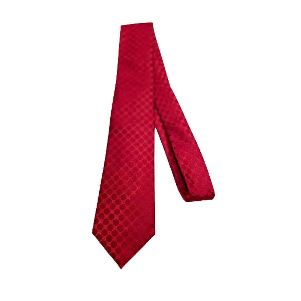 Countess Mara Men's Tie Necktie Polka Dot‎ Geometric Circle Red Polyester
